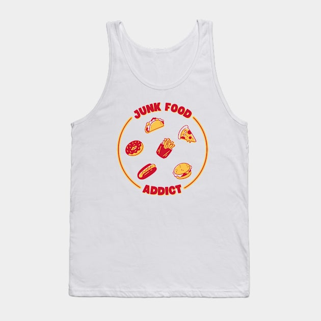 Junk Food Addict Tank Top by Bruno Pires